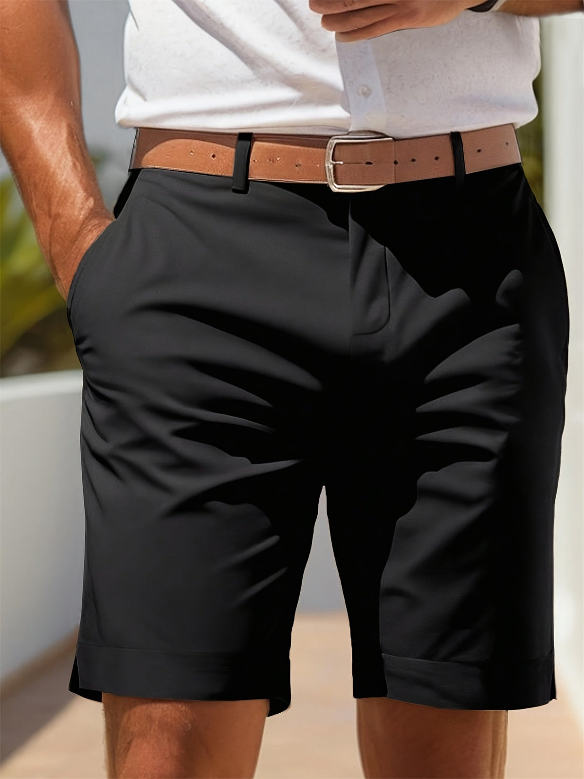 CHINO ANZUGSHORTS FÜR HERREN