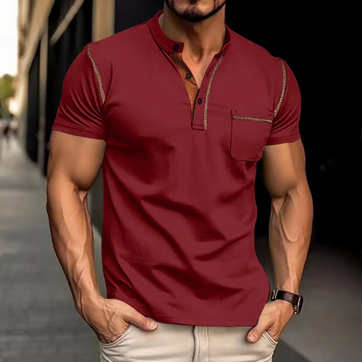 KLASSISCHES PASSFORM-POLOSHIRT FÜR HERREN
