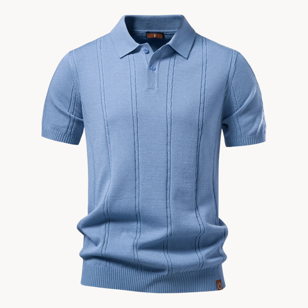 RIPPENSTRICK-POLOSHIRT FÜR HERREN