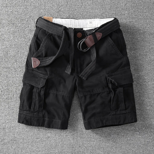BAUMWOLL-CARGO-SHORTS FÜR MÄNNER