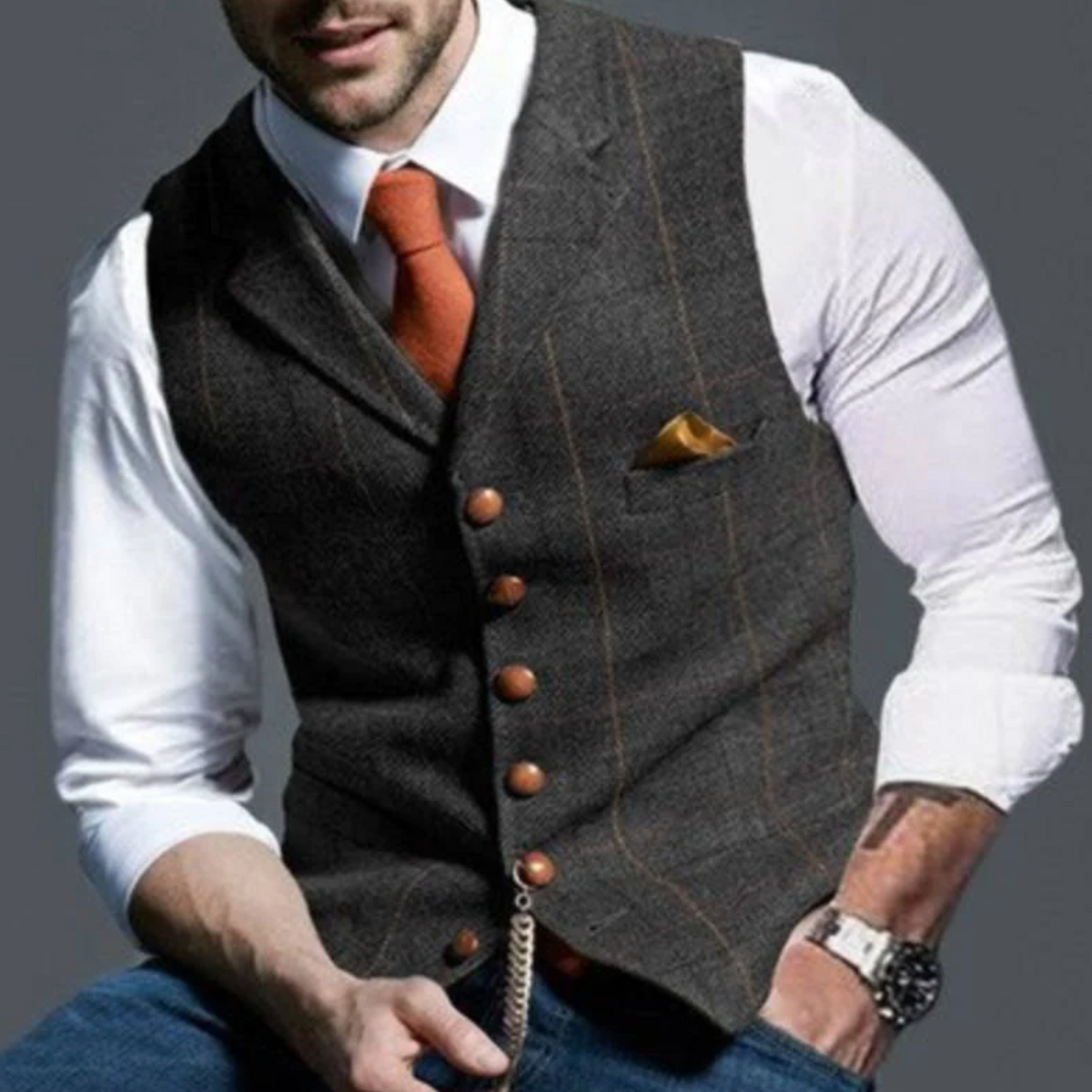 SLIM FIT WESTE FÜR MÄNNER