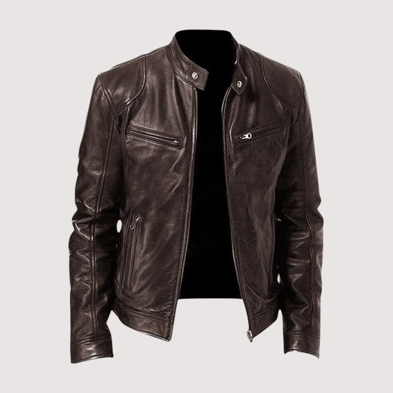KUNSTLEDERSJACKE FÜR MÄNNER