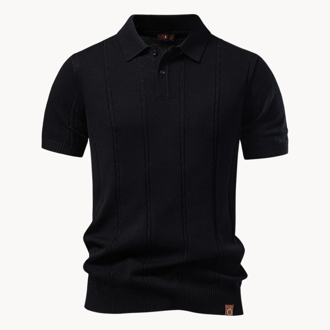 RIPPENSTRICK-POLOSHIRT FÜR HERREN
