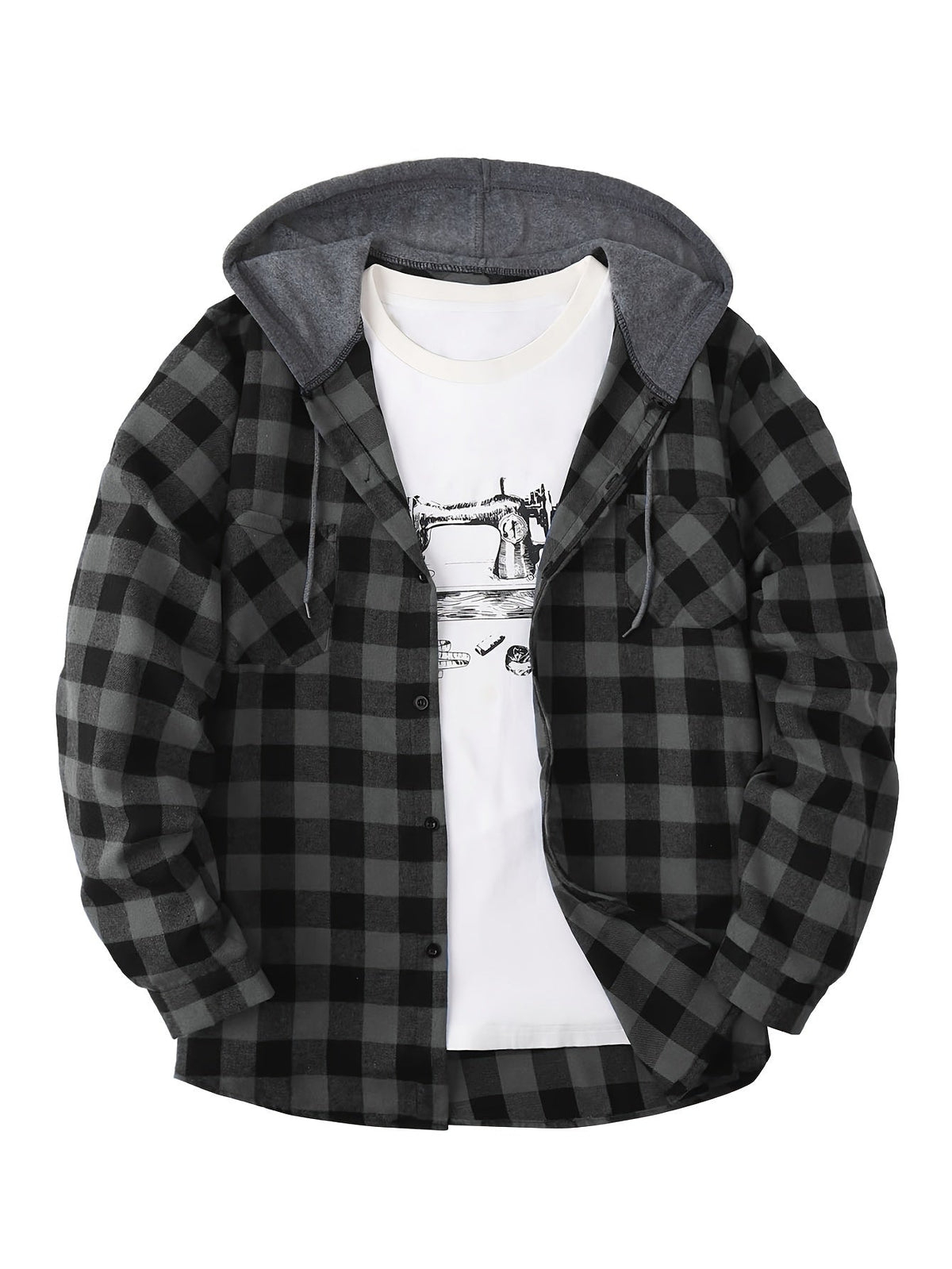KARIERTER HOODIE FÜR HERREN
