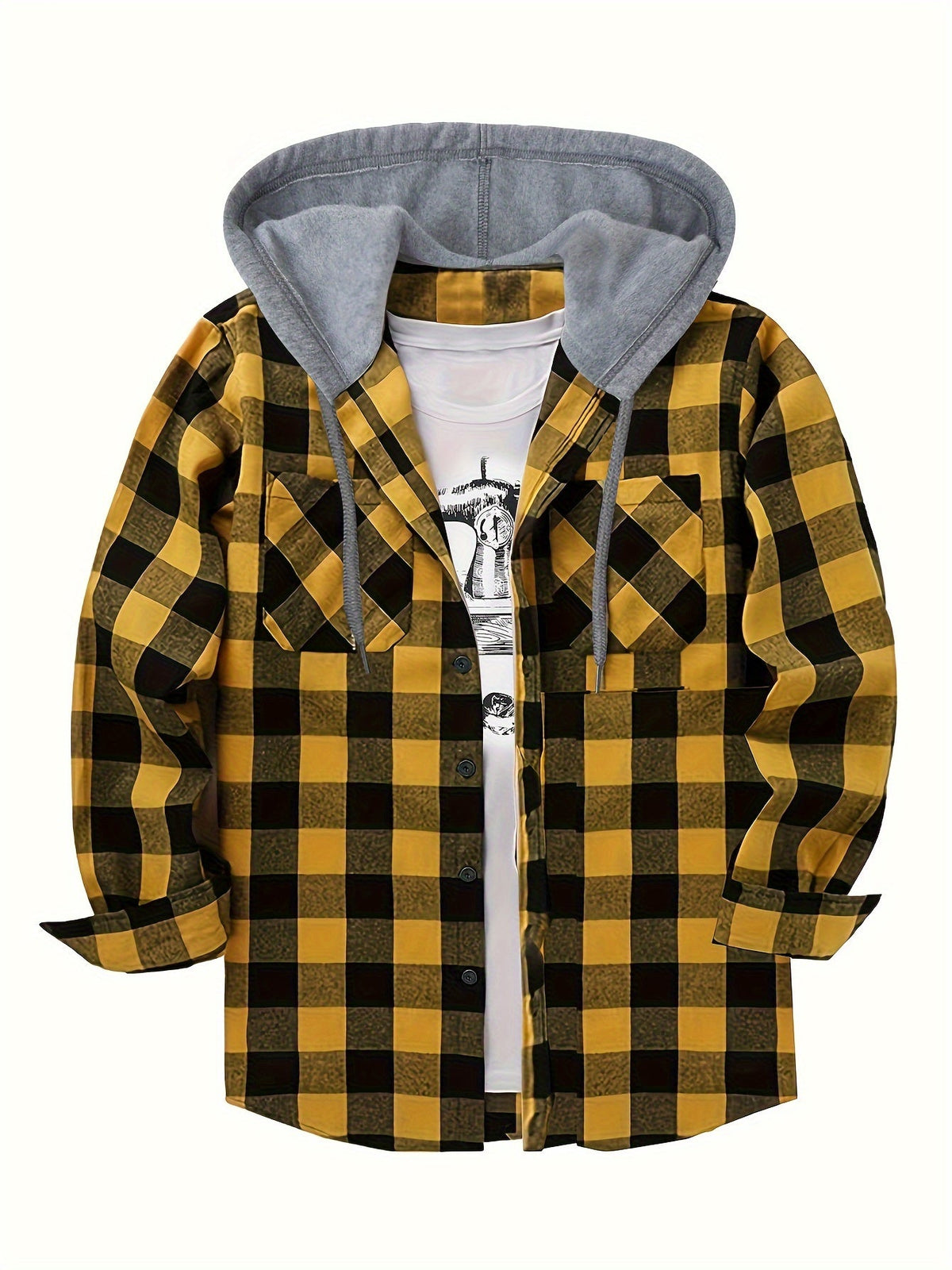 KARIERTER HOODIE FÜR HERREN
