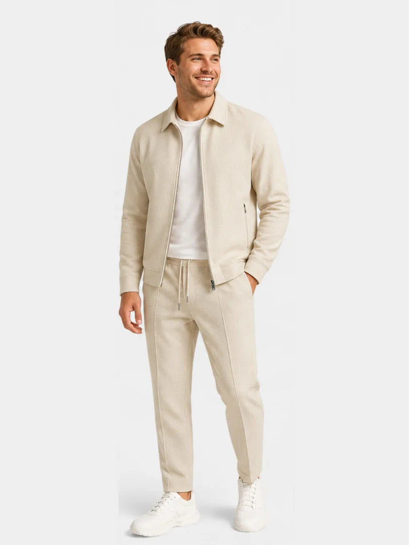 Herren-Slim-Fit-Anzug mit passendem Sakko und Hose