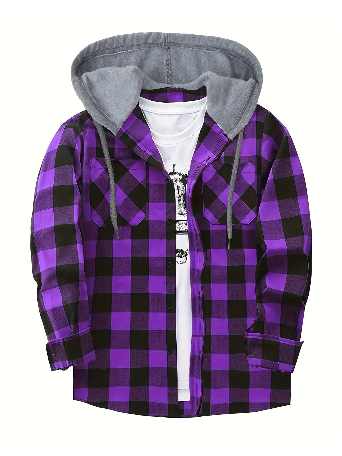 KARIERTER HOODIE FÜR HERREN