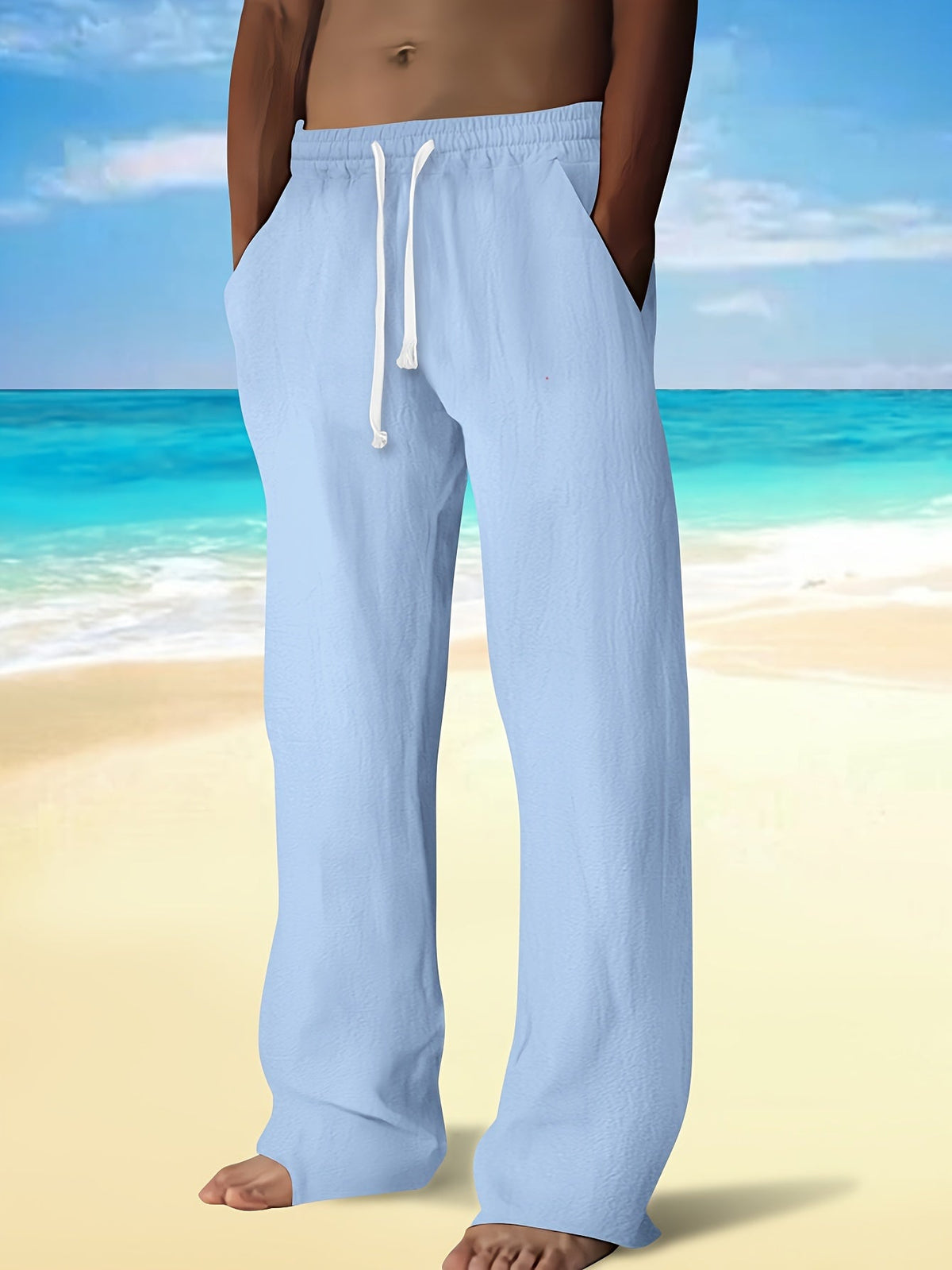 LOCKERE ZUGBANDHOSE FÜR HERREN