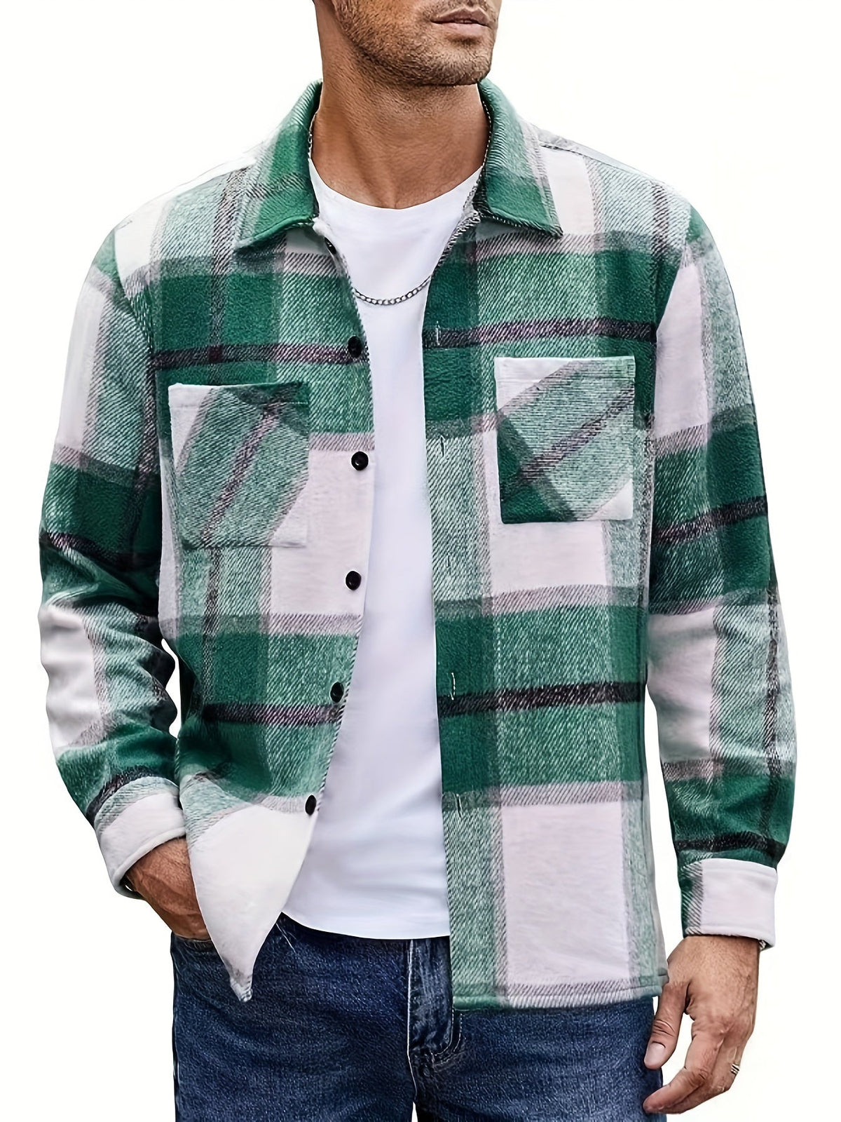 KAROMUSTER HEMD-JACKE FÜR HERREN