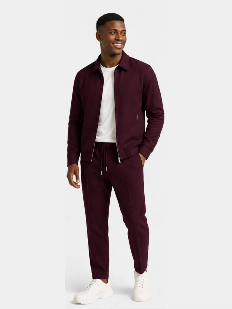 Herren-Slim-Fit-Anzug mit passendem Sakko und Hose