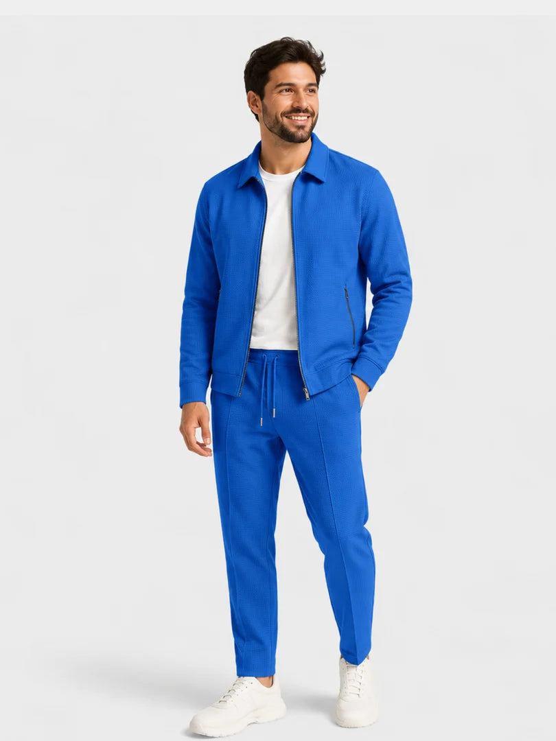 Herren-Slim-Fit-Anzug mit passendem Sakko und Hose