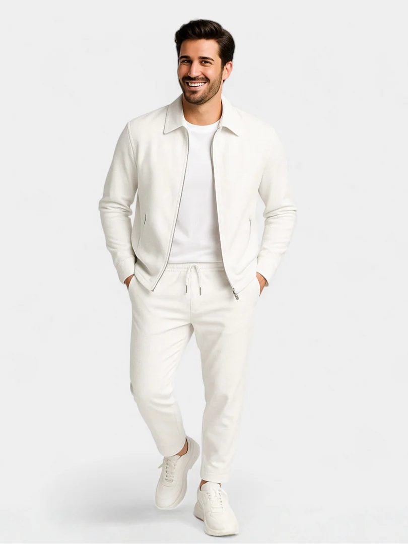 Herren-Slim-Fit-Anzug mit passendem Sakko und Hose