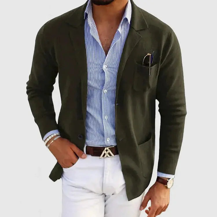 STRICK BLASER JACKE FÜR MÄNNER
