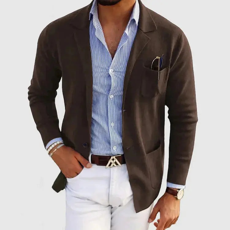 STRICK BLASER JACKE FÜR MÄNNER