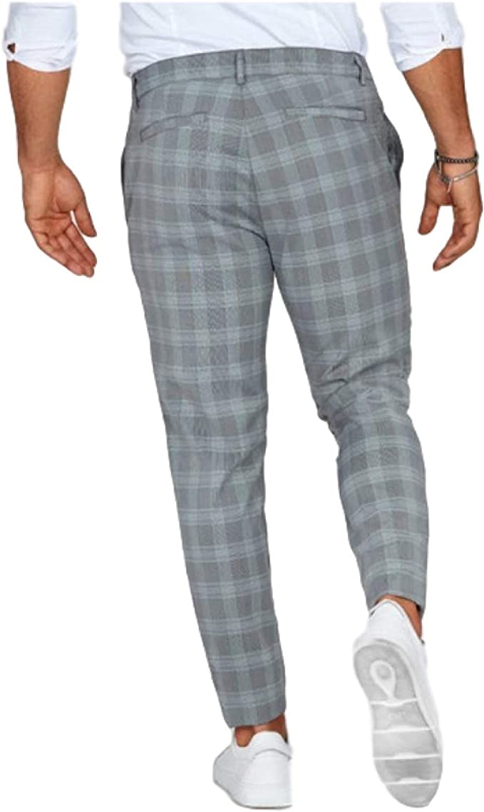 PLAID SLIM CHINO FÜR MÄNNER