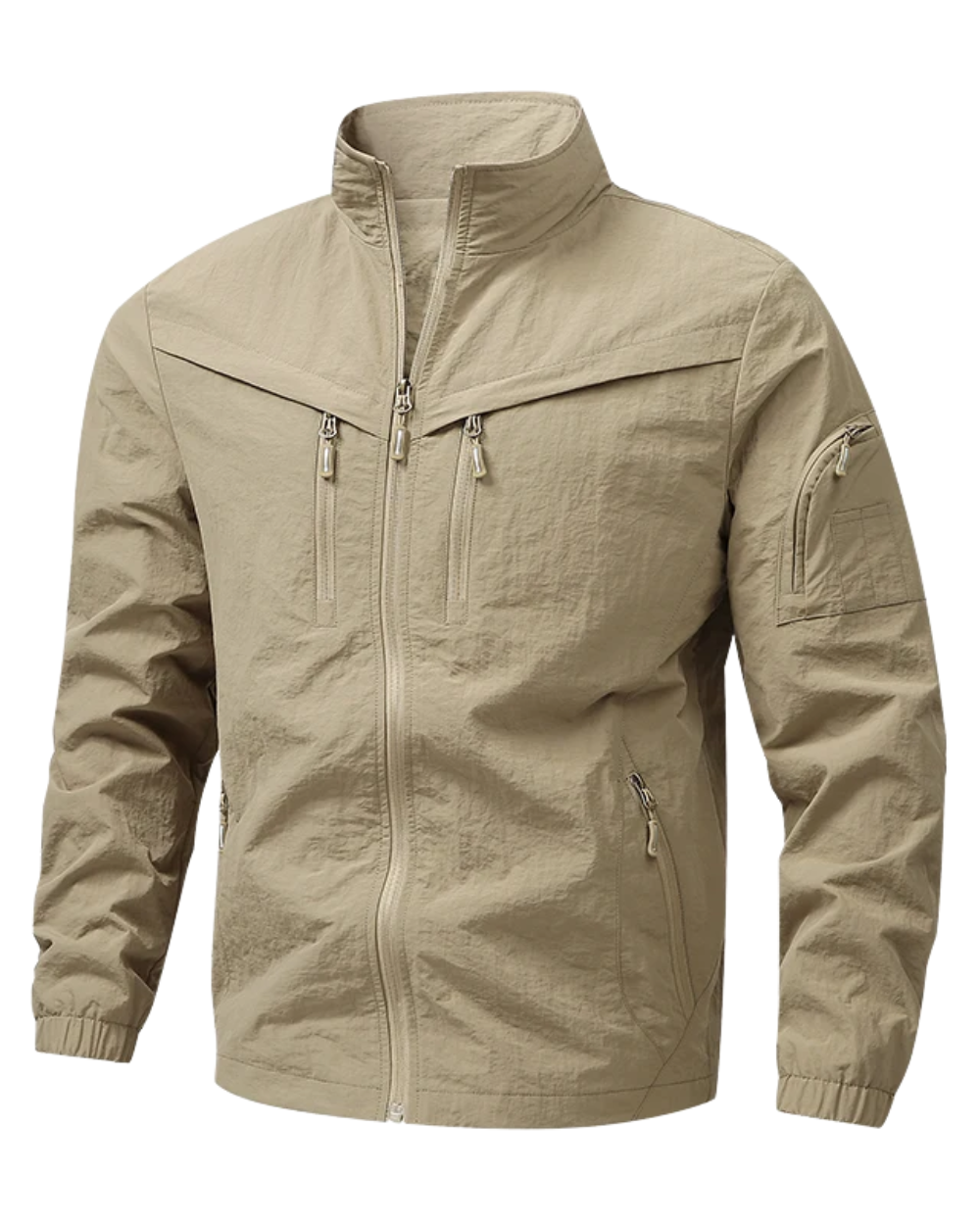 STRUKTURIERTE LEICHTE JACKE FÜR HERREN