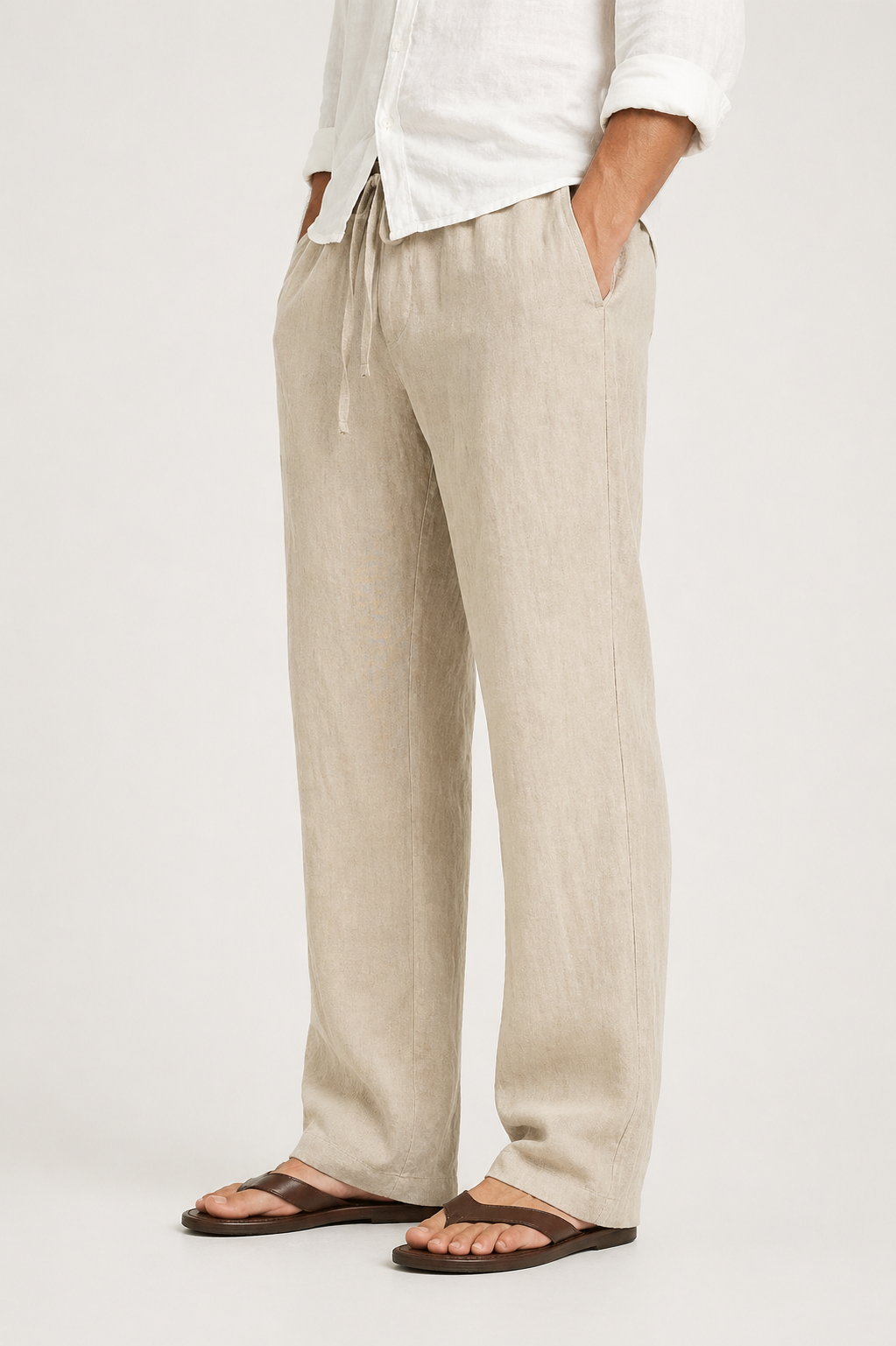 LEINENLOOK-HOSEN FÜR HERREN