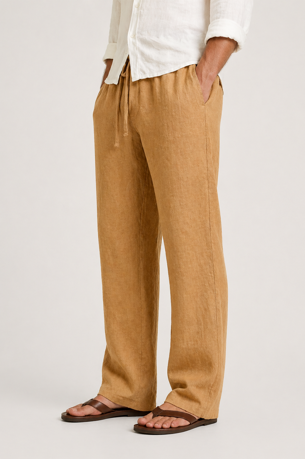 LEINENLOOK-HOSEN FÜR HERREN