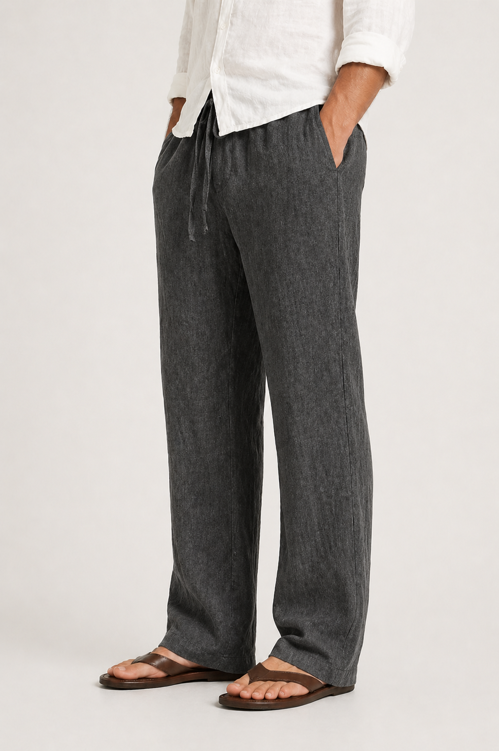 LEINENLOOK-HOSEN FÜR HERREN