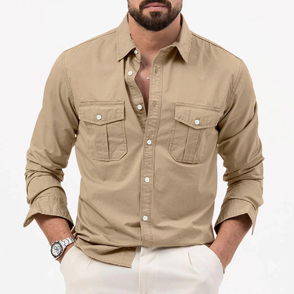 FALTENRESISTENTE KNOPFSHIRT FÜR MÄNNER