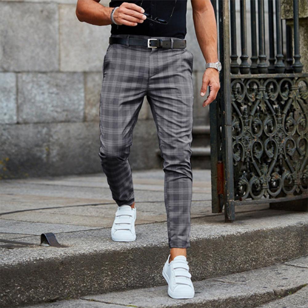 PLAID SLIM CHINO FÜR MÄNNER