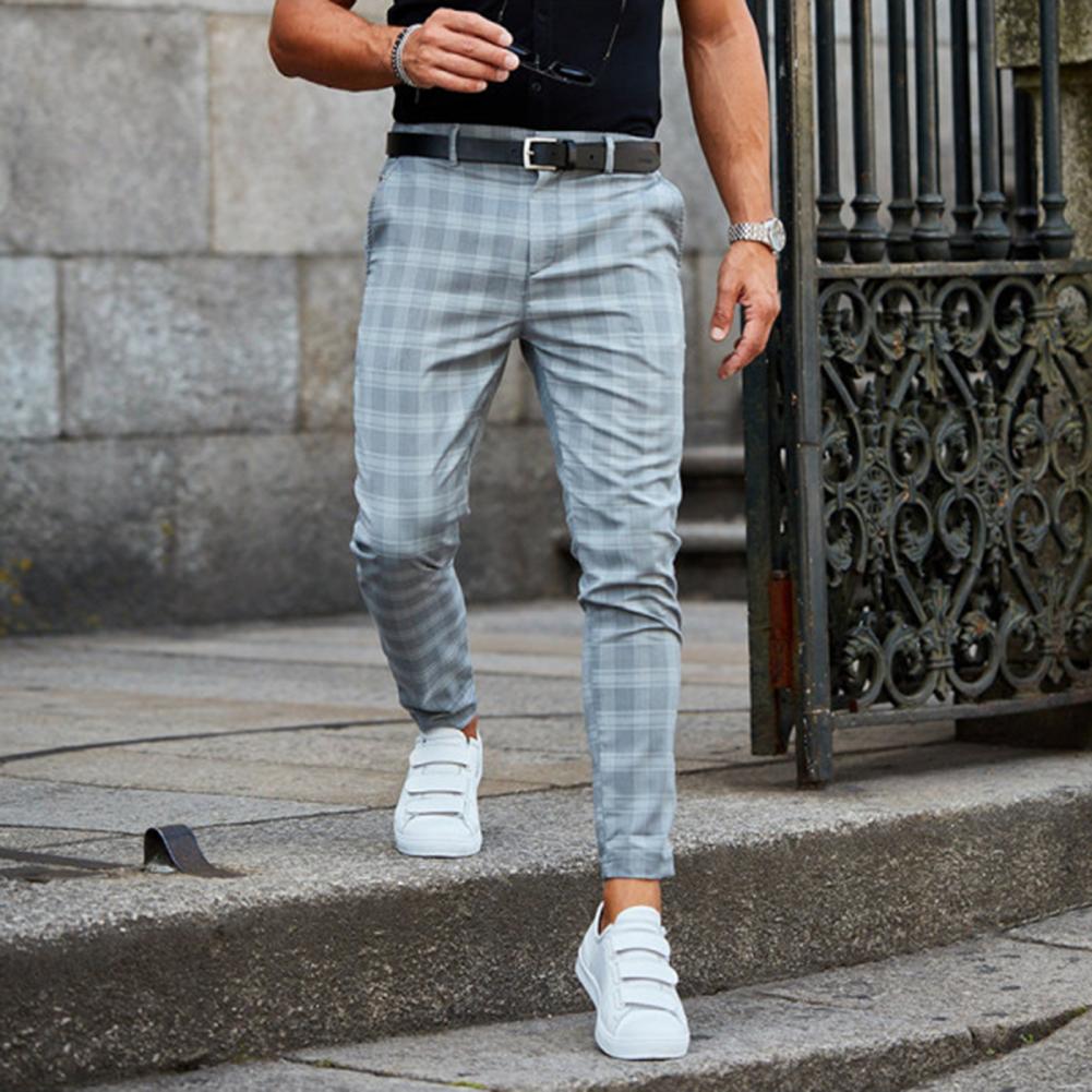 PLAID SLIM CHINO FÜR MÄNNER