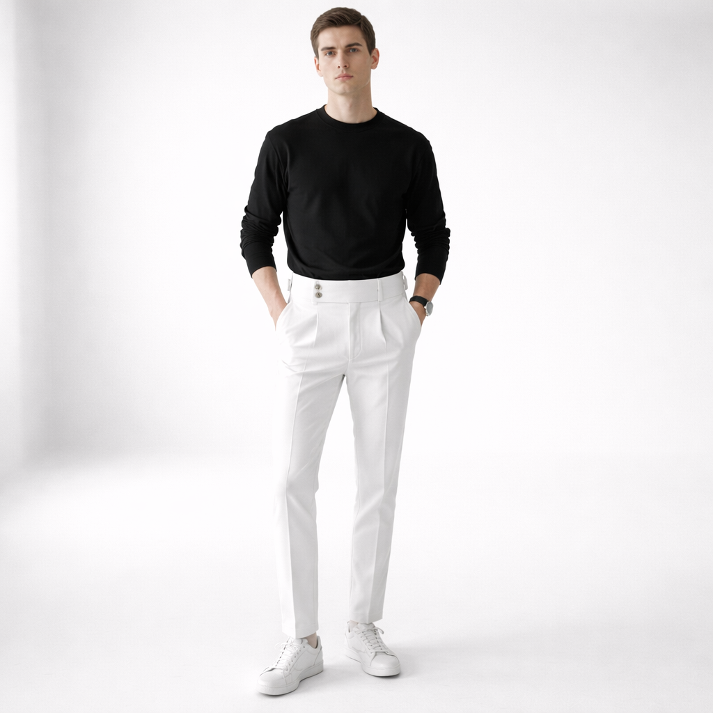 HOHE TAILLENHOSE FÜR MÄNNER