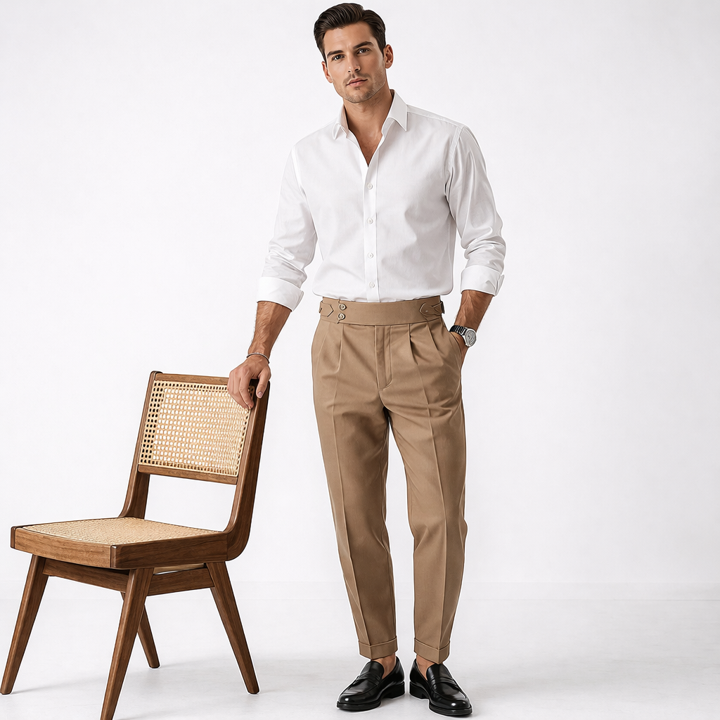 HOHE TAILLENHOSE FÜR MÄNNER