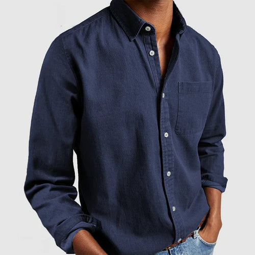 DENIM BUTTON SHIRT FÜR MÄNNER