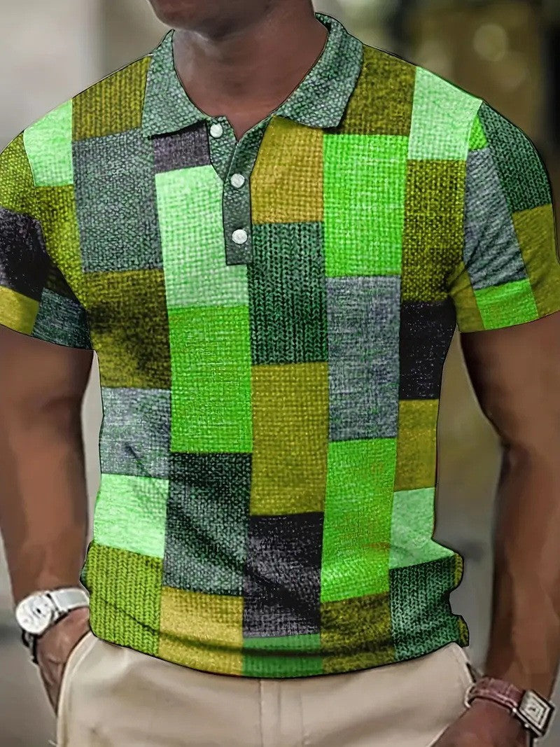 KARIERTER POLOSHIRT FÜR HERREN