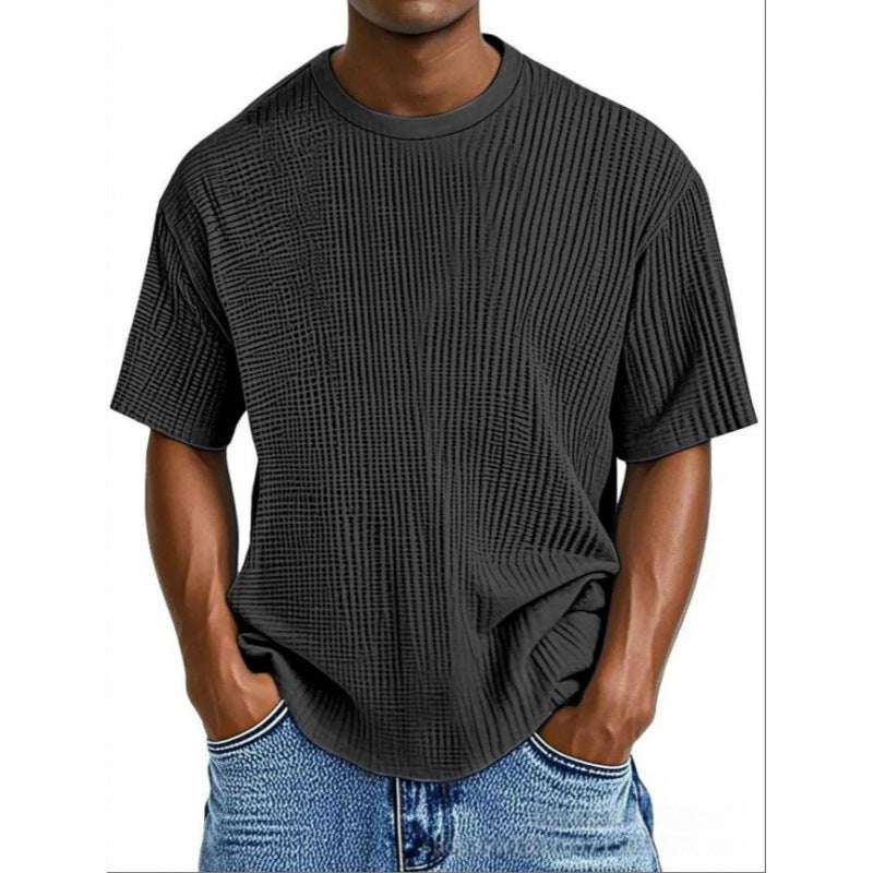 WAFFLE-KNIT T-SHIRT FÜR HERREN