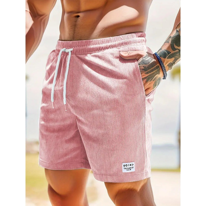 CORDUROY-ZUGSCHNORRSHORTS FÜR HERREN