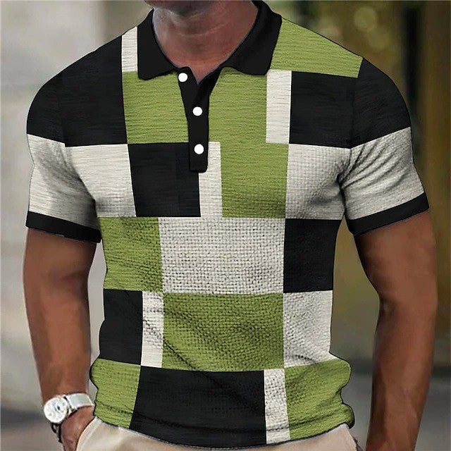 KARIERTER POLOSHIRT FÜR HERREN