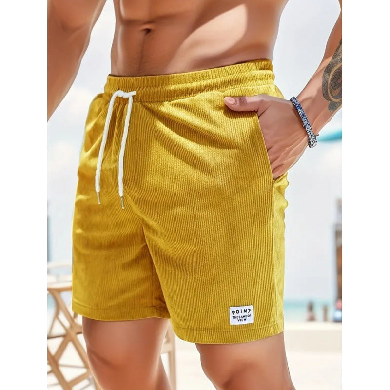 CORDUROY-ZUGSCHNORRSHORTS FÜR HERREN