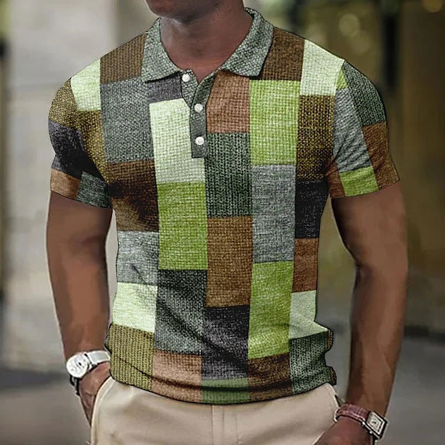 KARIERTER POLOSHIRT FÜR HERREN