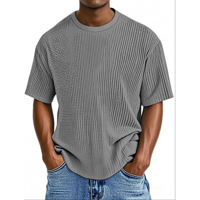 WAFFLE-KNIT T-SHIRT FÜR HERREN