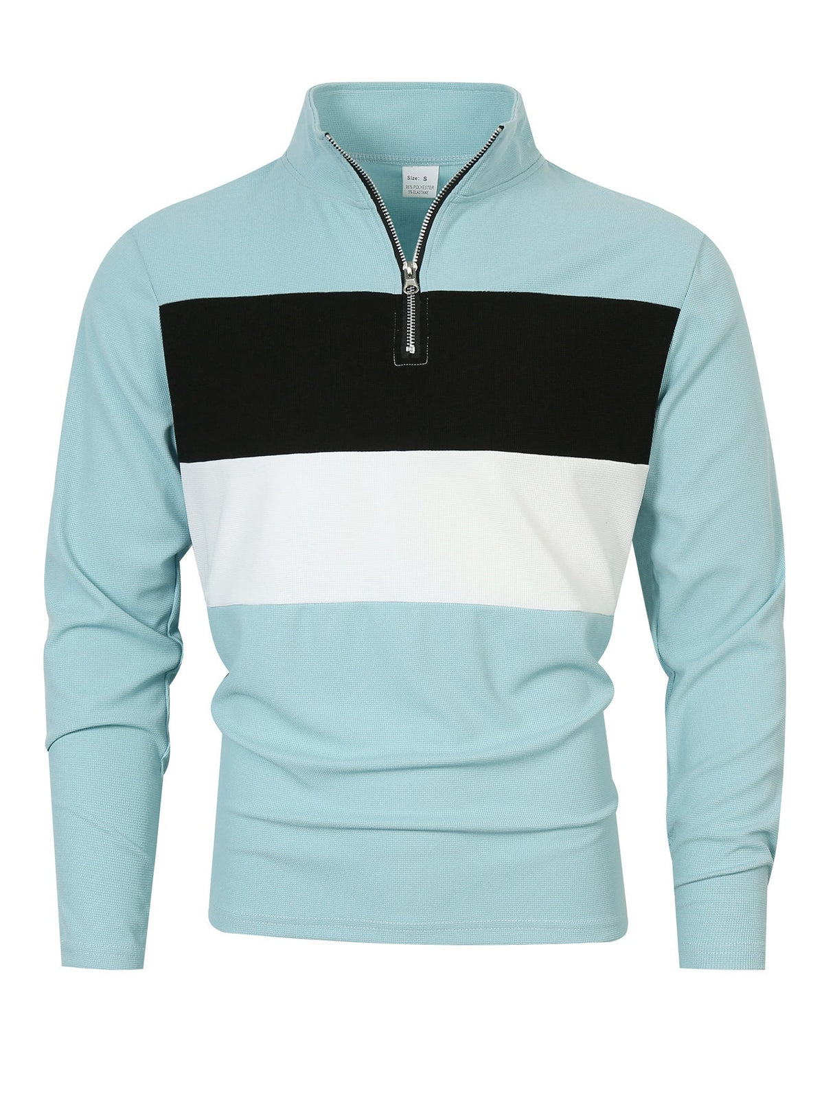 FARBBLOCK ZIP-HEMD FÜR HERREN