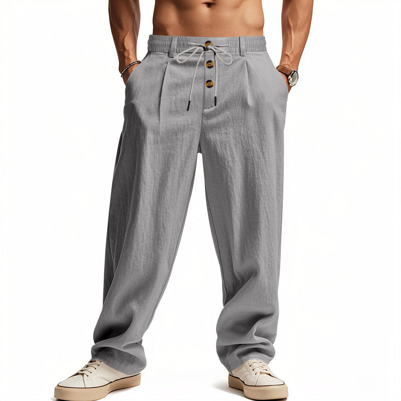 LOCKERE LEINENHOSE FÜR HERREN