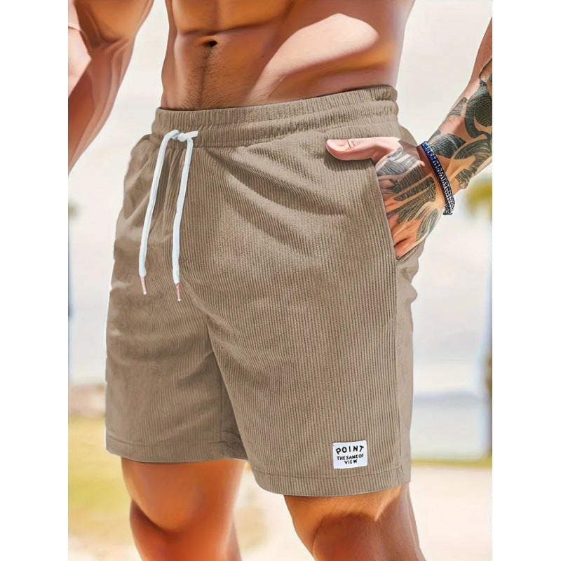 CORDUROY-ZUGSCHNORRSHORTS FÜR HERREN