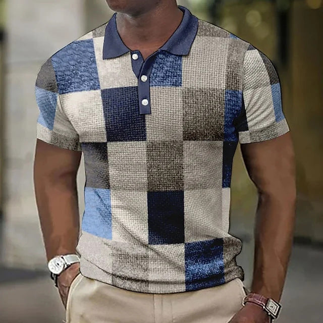 KARIERTER POLOSHIRT FÜR HERREN