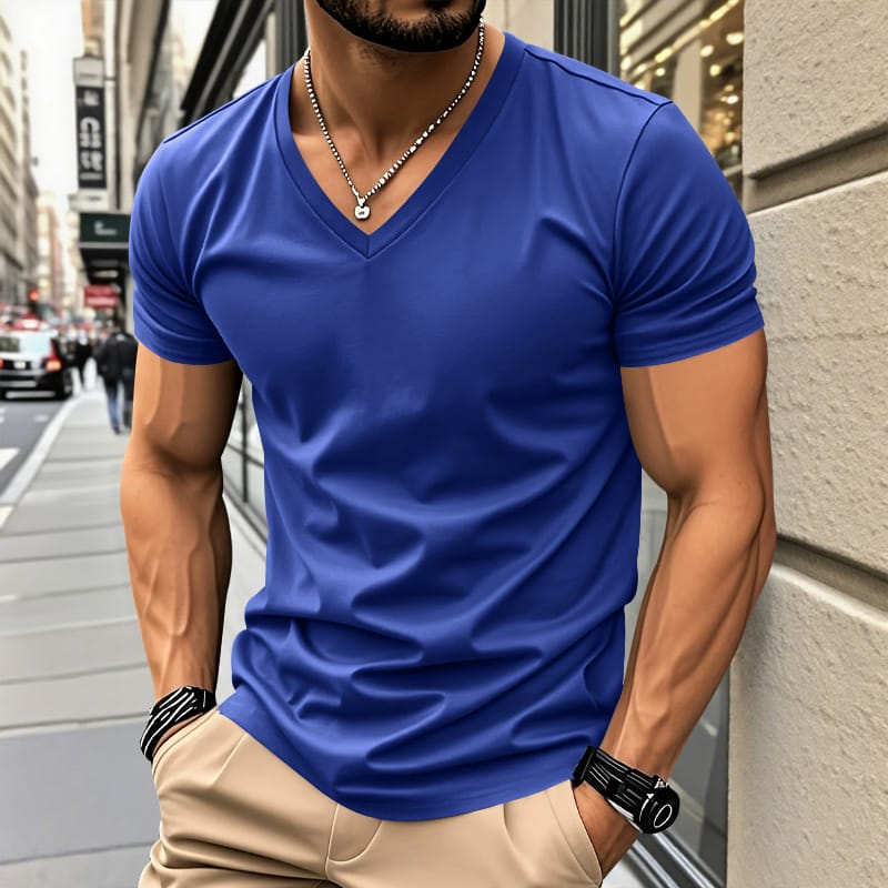 V-AUSSCHNITT T-SHIRT FÜR HERREN