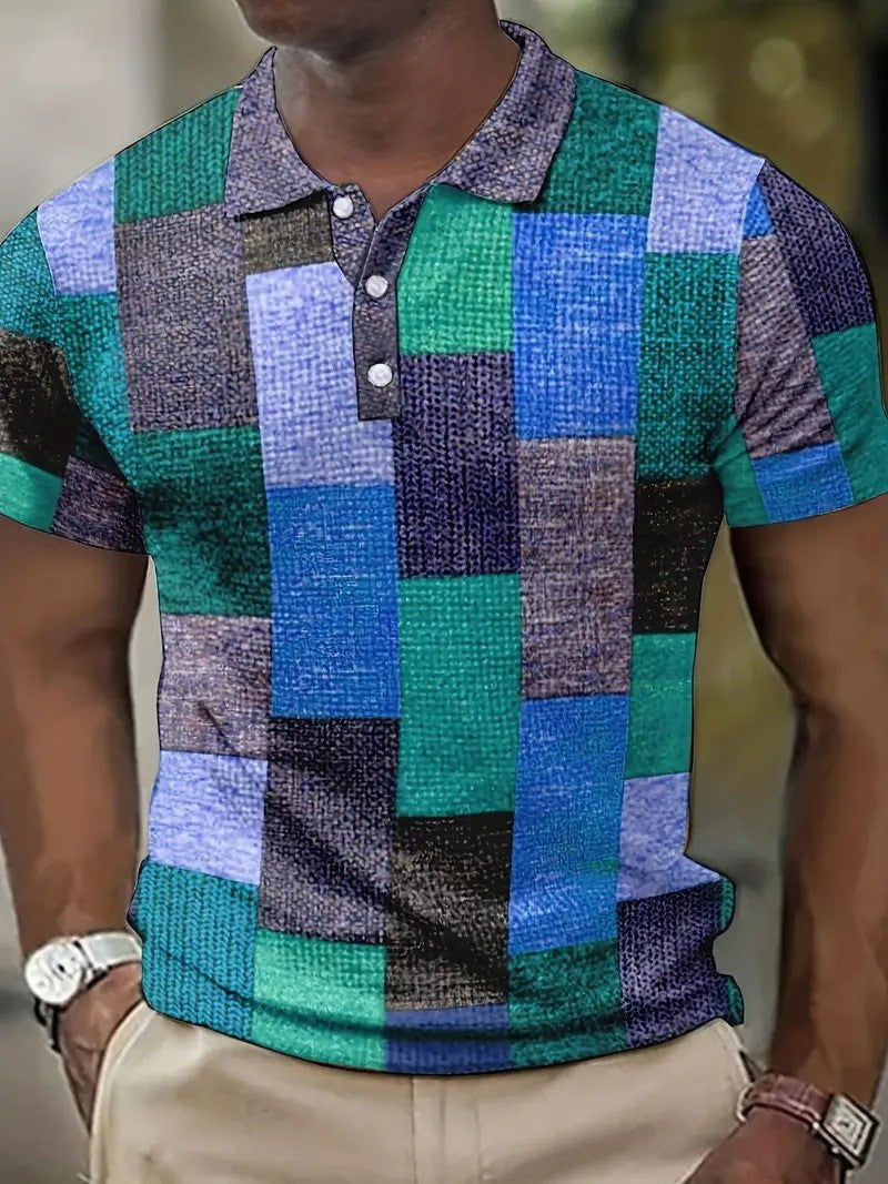 KARIERTER POLOSHIRT FÜR HERREN