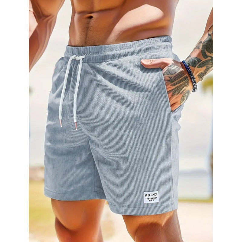 CORDUROY-ZUGSCHNORRSHORTS FÜR HERREN