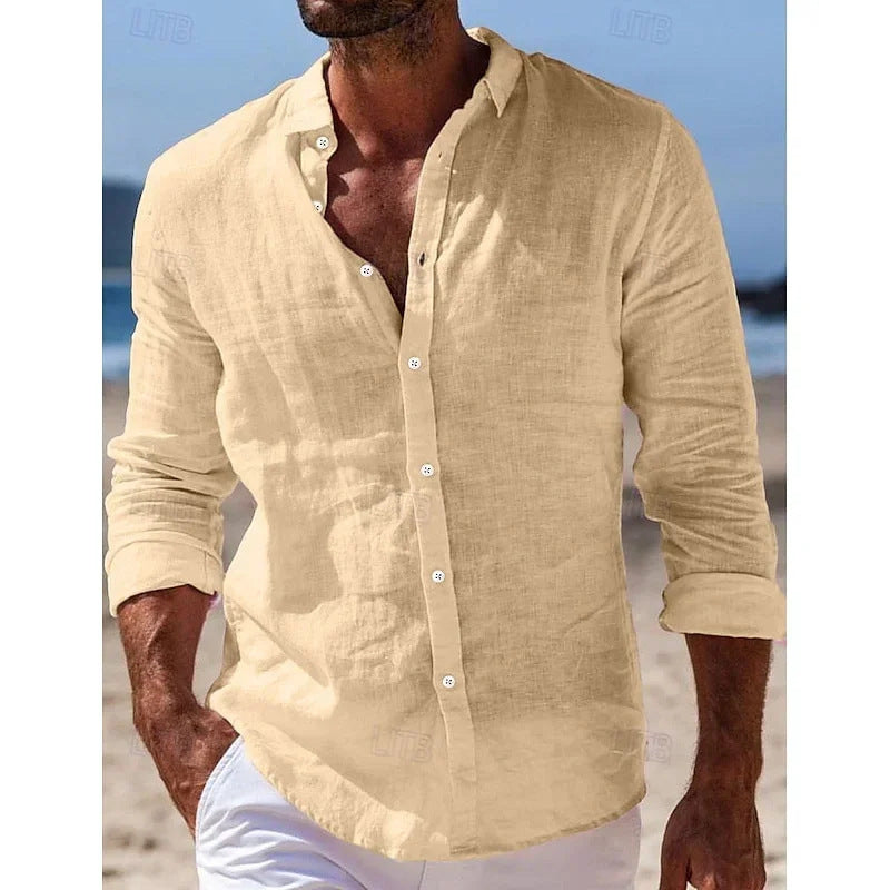 LEINENMIX POLOSHIRT FÜR HERREN