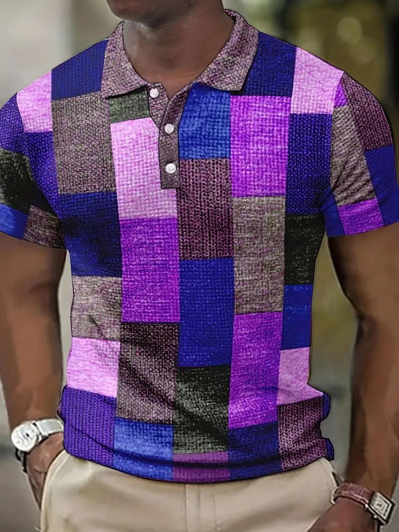 KARIERTER POLOSHIRT FÜR HERREN