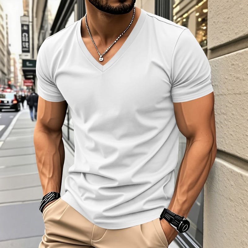 V-AUSSCHNITT SHIRT FÜR HERREN