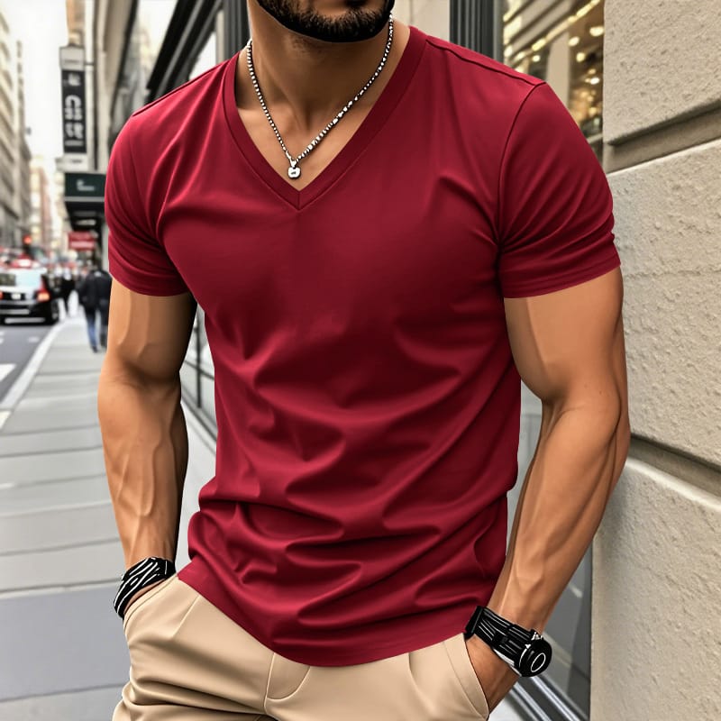 V-AUSSCHNITT SHIRT FÜR HERREN