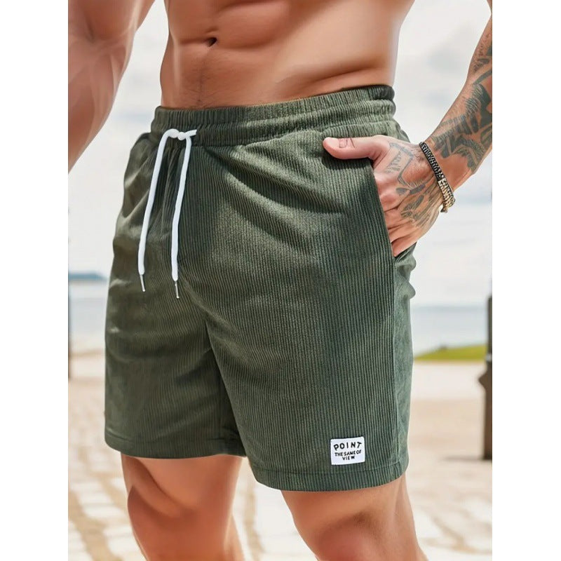 CORDUROY-ZUGSCHNORRSHORTS FÜR HERREN