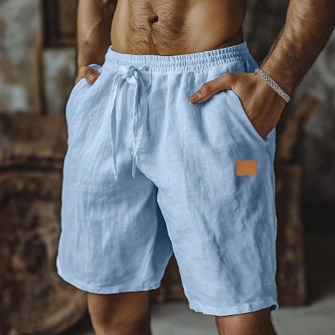 GEWEBTE LEINENSHORTS FÜR MÄNNER