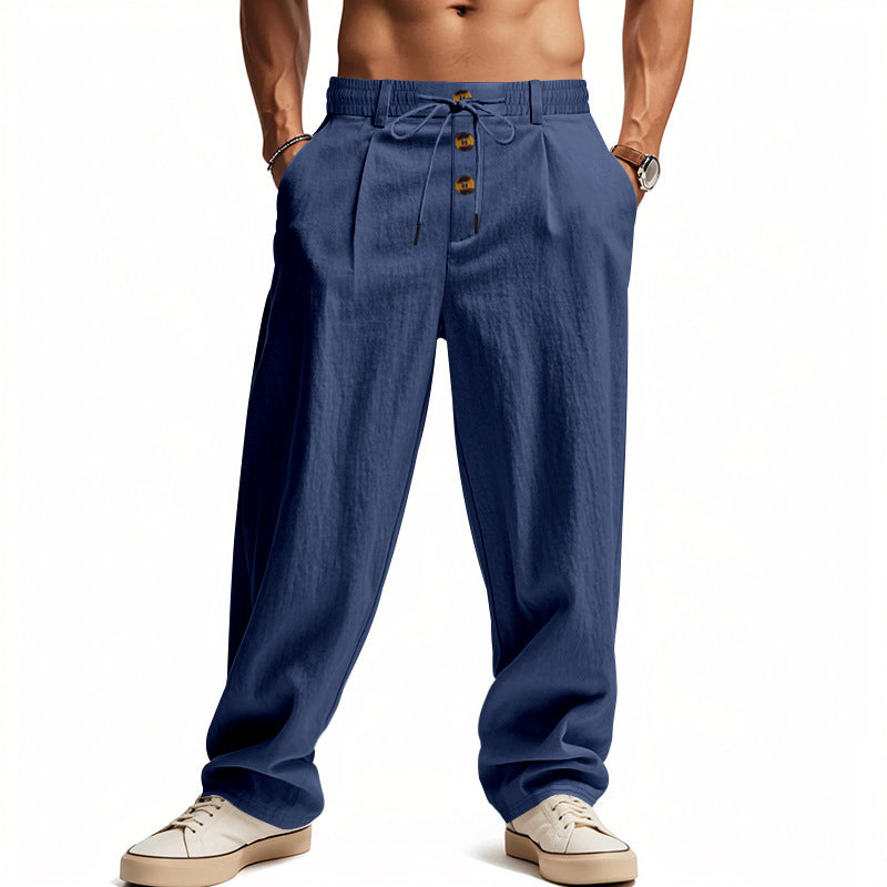 LOCKERE LEINENHOSE FÜR HERREN
